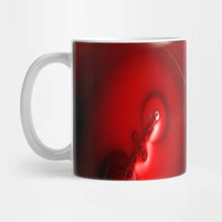 mechanical support in vivid red Mug